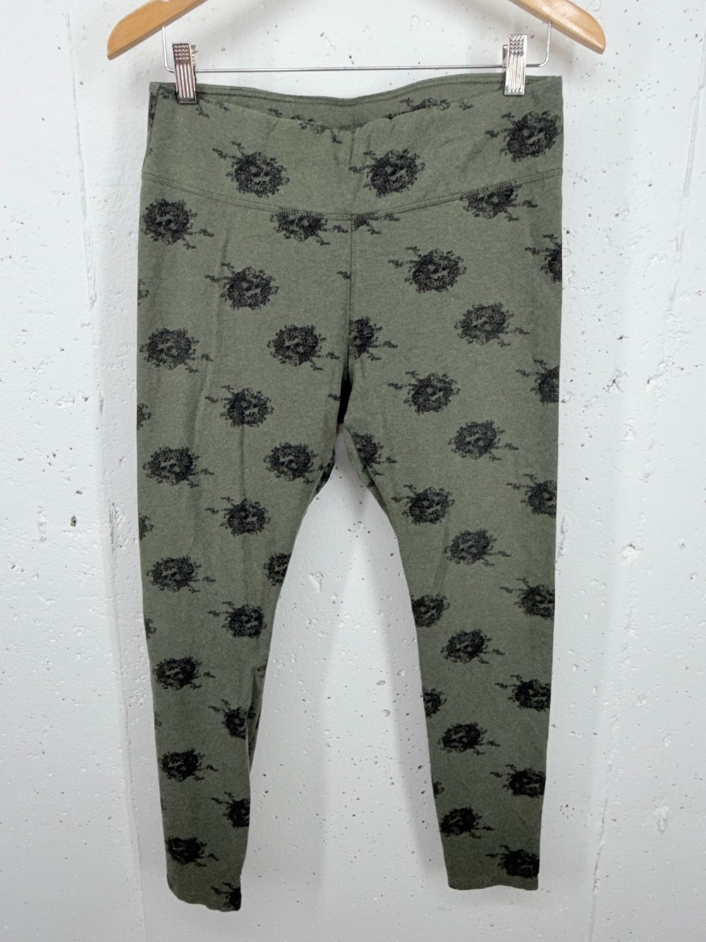 Pact Women’s Size Large Olive Green Grateful Dead Leggings - Picture 2 of 12